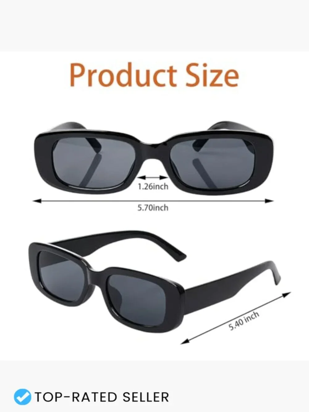 2 Pcs Retro Square Sunglasses Set Y2K Vintage Fashion UV Protection